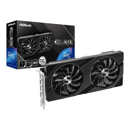 Asrock Intel ARC A750 Challenger D 8GB OC, 8GB DDR6, PCIe4, 2 HDMI, 2 DP, 2200MHz Clock, 0dB Cooling, Overclocked-4