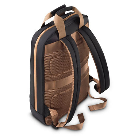 Hama Ultra Lightweight Laptop Backpack, Up to 16.2", Padded Compartment, Front Pocket, Trolley Strap, Water-Repellent, Eco-Friendly, Black-1