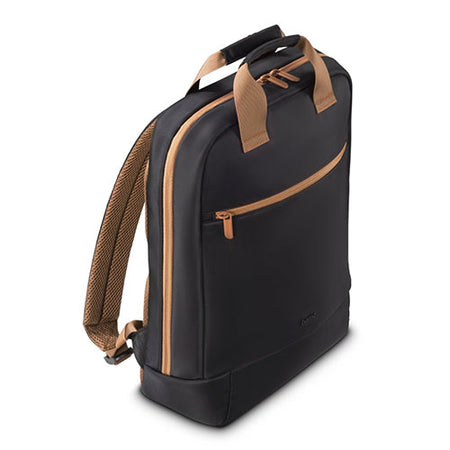 Hama Ultra Lightweight Laptop Backpack, Up to 16.2", Padded Compartment, Front Pocket, Trolley Strap, Water-Repellent, Eco-Friendly, Black-2