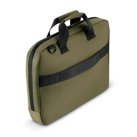 Hama Ultra Lightweight Laptop Bag, Up to 16.2", Padded Compartment, Front Pocket, Trolley Strap, Water-Repellent, Eco-Friendly, Olive Green-3