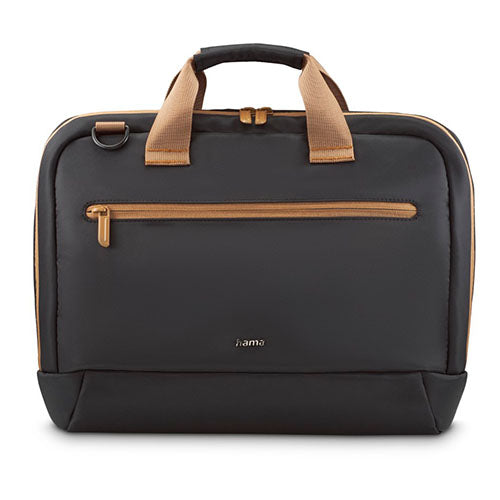 Hama Ultra Lightweight Laptop Bag, Up to 16.2", Padded Compartment, Front Pocket, Trolley Strap, Water-Repellent, Eco-Friendly, Black-0