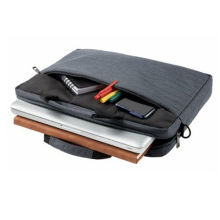 Hama Tayrona Laptop Bag, Up to 14.1", Padded Compartment, Spacious Front Pocket, Tablet Pocket, Trolley Strap, Dark Grey-3