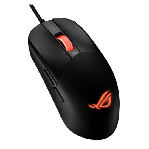 Asus ROG Strix Impact III RGB Ultralight Gaming Mouse, USB, Up to 12000 DPI, Semi-Ambidextrous, Near-Zero Click Latency-0