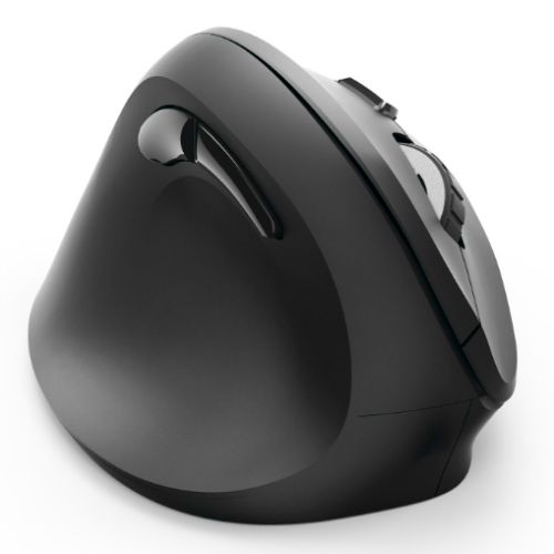 Hama Vertical Ergonomic EMW-500L Wireless Optical Mouse, 6 Buttons, 1000-1800 DPI, Black *Left Handed version*-0