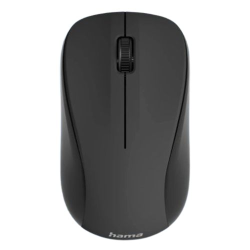 Hama MW-300 V2 Wireless Optical Mouse, 3 Buttons, 1200 DPI, Quiet, Ambidextrous, Black-0