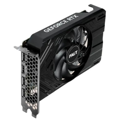 Palit RTX4060 StormX, PCIe4, 8GB DDR6, HDMI, 3 DP, 2460MHz Clock, Compact Design-0