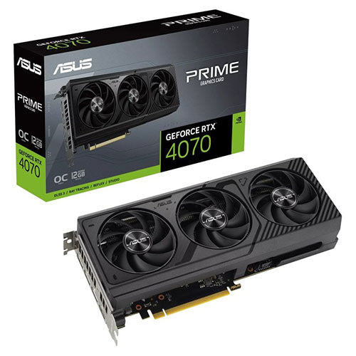 Asus PRIME RTX4070 OC, PCIe4, 12GB DDR6X, HDMI, 3 DP, 2550MHz Clock, Overclocked, Compact 2.5 Slot Design-3
