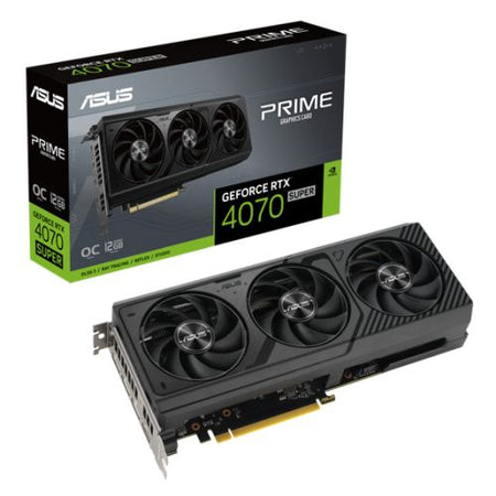 Asus Prime RTX4070 SUPER OC, 12GB DDR6X, HDMI, 3 DP, 2550MHz Clock, Overclocked, Compact 2.5 Slot Design-5