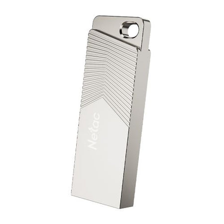 Netac 64GB UM1 USB 3.2 Memory Pen, Zinc Alloy Casing, Key Ring, Pearl Nickel Colour-2