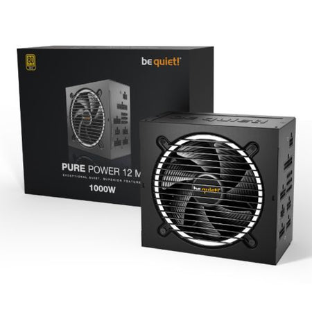 Be Quiet! 1000W Pure Power 12 M PSU, Fully Modular, Rifle Bearing Fan, 80+ Gold, ATX 3.0, PCIe 5.0, Dual Rail-3