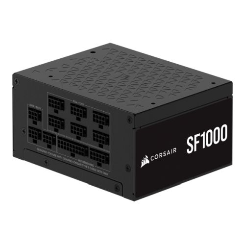 Corsair 1000W SF Series SF1000 SFX PSU, Fully Modular, 80+ Platinum, Fluid Dynamic Fan, ATX 3.1, PCIe 5.1, SFX-to-ATX Bracket-0