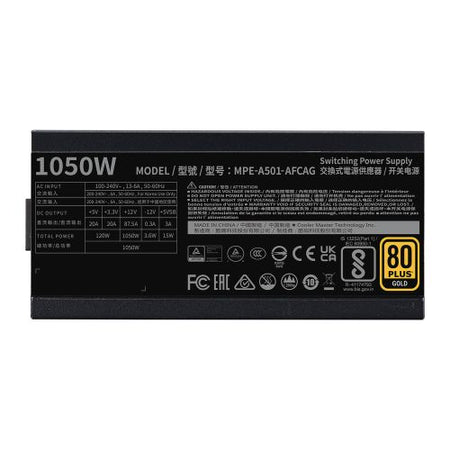 Cooler Master 1050W MWE Gold V2 ATX 3.1 PSU, Fully Modular, FDB Bearing Fan, 80+ Gold-2