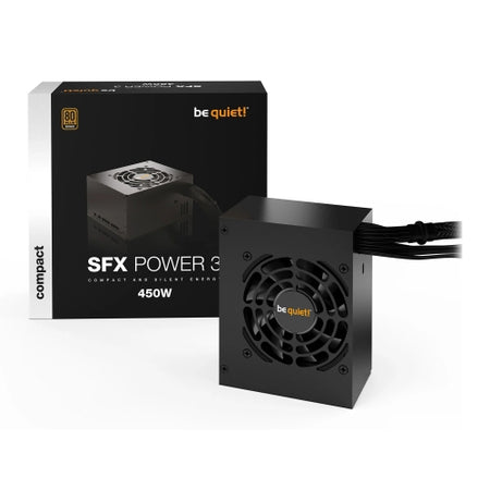 Be Quiet! 450W SFX Power 3 PSU, Small Form Factor, Rifle Bearing Fan, 80+ Bronze, Continuous Power-2