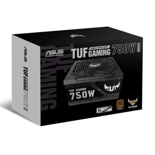 Asus 750W TUF Gaming PSU, Double Ball Bearing Fan, Fully Wired, 80+ Bronze, 0dB Tech-3