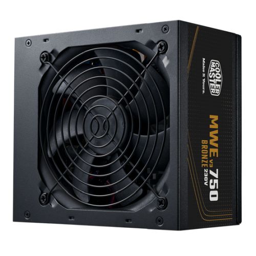 Cooler Master 750W MWE Bronze V3 230V ATX 3.1 PSU, Fully Wired, HDB Bearing Fan, 80+ Bronze-0