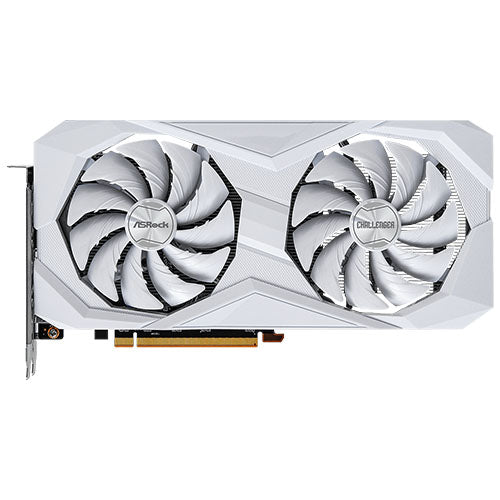 Asrock RX6600 Challenger White  8GB, 8GB GDDR6, HDMI, 3 DP, 2491MHz Clock, 0dB Cooling-0