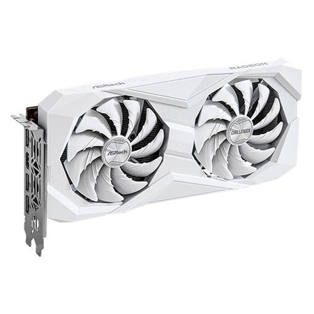 Asrock RX6600 Challenger White  8GB, 8GB GDDR6, HDMI, 3 DP, 2491MHz Clock, 0dB Cooling-1