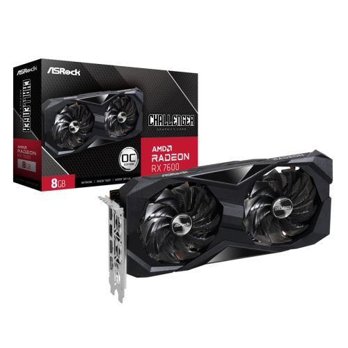 Asrock RX7600 Challenger 8GB OC, PCIe4, 8GB DDR6, HDMI, 3 DP, 2695MHz, Clock, Overclocked-5