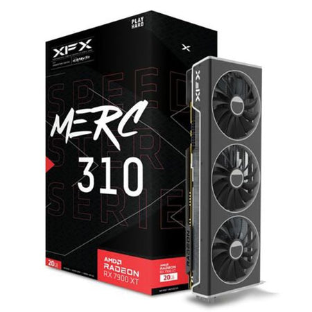 XFX RX7900 XT Speedster MERC310, 20GB DDR6, HDMI, 3 DP, 2535MHz Clock, Z Support Bar-4