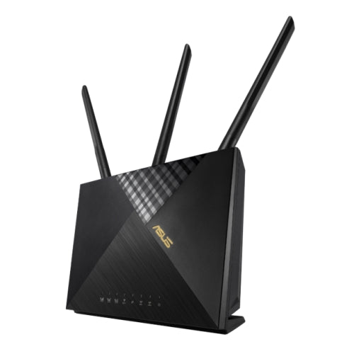 Asus (4G-AX56) Cat.6 300Mbps Dual Band AX1800 4G LTE Router, Wi-Fi 6, Captive Portal, AiProtection, 4 LAN, SIM Slot-0