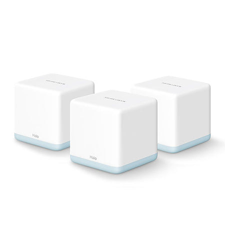Mercusys (HALO H30 3-Pack) AC1200 Whole-Home Mesh Wi-Fi System, Dual Band, 2x 10/100 LAN on each Unit, AP Mode-0