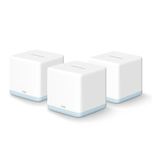 Mercusys (HALO H30 3-Pack) AC1200 Whole-Home Mesh Wi-Fi System, Dual Band, 2x 10/100 LAN on each Unit, AP Mode-0