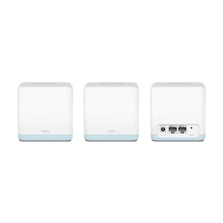 Mercusys (HALO H30 3-Pack) AC1200 Whole-Home Mesh Wi-Fi System, Dual Band, 2x 10/100 LAN on each Unit, AP Mode-1