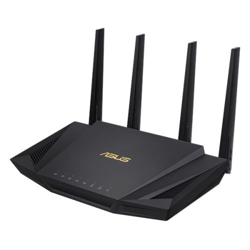 Asus (RT-AX58U V2) AX3000 (2402+574Mbps) Wireless Dual Band Wi-Fi 6 Router, MU-MIMO & OFDMA, 802.11ax, AiMesh Compatible-0