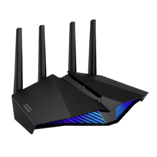 Asus (RT-AX82U) AX5400 (574+4804Mbps) Wireless Dual Band RGB Wi-Fi 6 Router, Mobile Game Mode, 802.11ax, AiMesh, Lifetime Free Internet Security-0