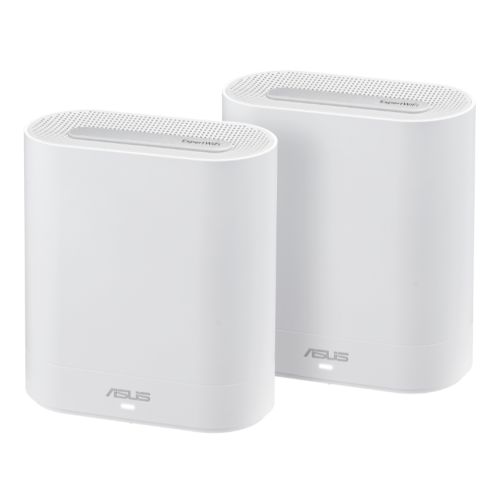 Asus (ExpertWiFi EBM68) AX7800 Tri-Band Wi-Fi 6 Business Mesh System, 2 Pack, Guest Networks, Commercial Grade Security, White-0