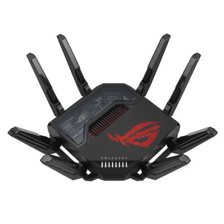 Asus (ROG Rapture GT-BE98) BE25000 Quad-Band Wi-Fi 7 Gaming Router, 2x 10G Ports, 2.5G WAN, Game Acceleration, AiMesh, RGB Lighting-0