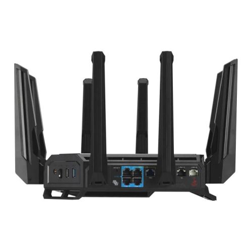 Asus (ROG Rapture GT-BE98) BE25000 Quad-Band Wi-Fi 7 Gaming Router, 2x 10G Ports, 2.5G WAN, Game Acceleration, AiMesh, RGB Lighting-2