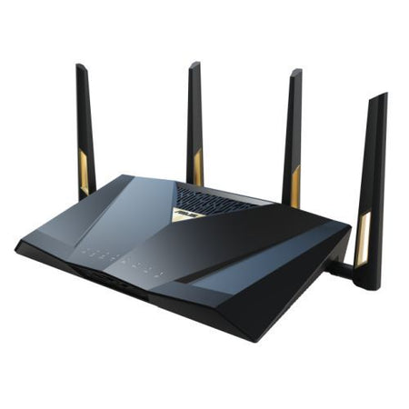 Asus (RT-BE88U) BE7200 Dual Band Wi-Fi 7 AiMesh Extendable Performance Router, 2x 10G Ports, 2.5G Ports, 4K-QAM, MLO, AiMesh-2