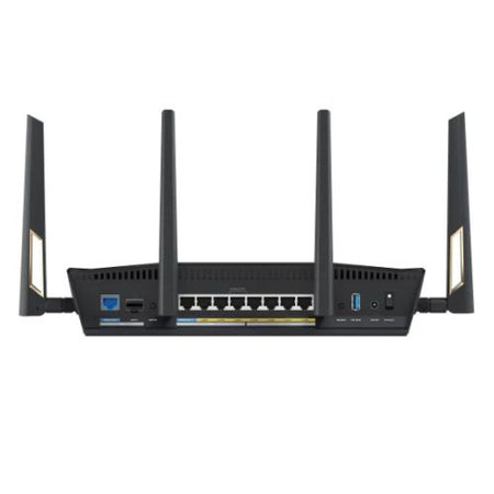 Asus (RT-BE88U) BE7200 Dual Band Wi-Fi 7 AiMesh Extendable Performance Router, 2x 10G Ports, 2.5G Ports, 4K-QAM, MLO, AiMesh-3