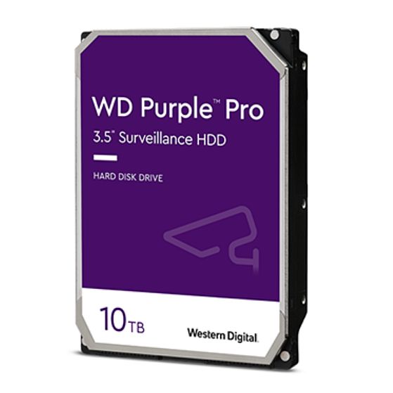 WD 3.5", 10TB, SATA3, Purple Pro Surveillance Hard Drive, 7200RPM, 256MB Cache, OEM-0