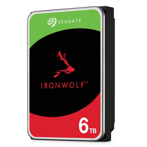 Seagate 3.5", 6TB, SATA3, IronWolf NAS Hard Drive, 5400RPM, 256MB Cache, 8 Drive Bays Supported, OEM-0