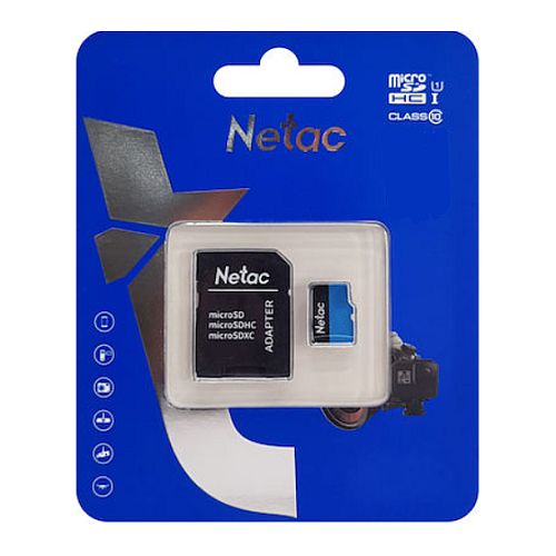Netac P500 32GB MicroSDHC Card with SD Adapter, UHS-I Class 10, U1, 90MB/s-2