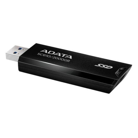 Adata SC610 2TB Pocket Size External SSD, USB 3.2 Gen2 Type-A, Capless Retractable Design, Key Ring-2