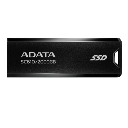 Adata SC610 2TB Pocket Size External SSD, USB 3.2 Gen2 Type-A, Capless Retractable Design, Key Ring-4