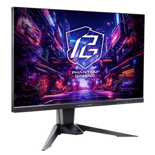 Asrock 27" Phantom Gaming QHD IPS Gaming Monitor (PG27QFT2A), 2560 x 1440, 1ms, 2 HDMI, DP, 180Hz, HDR 400, Wi-Fi Antenna, VESA-0