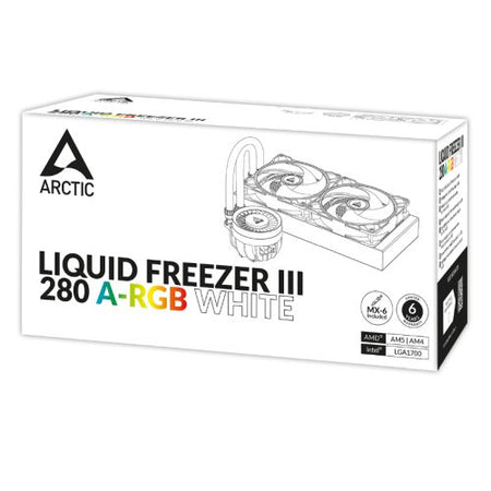 Arctic Liquid Freezer III A-RGB 280mm Liquid CPU Cooler, P14 PWM PST ARGB Fans & ARGB PWM Controlled Pump, White-5