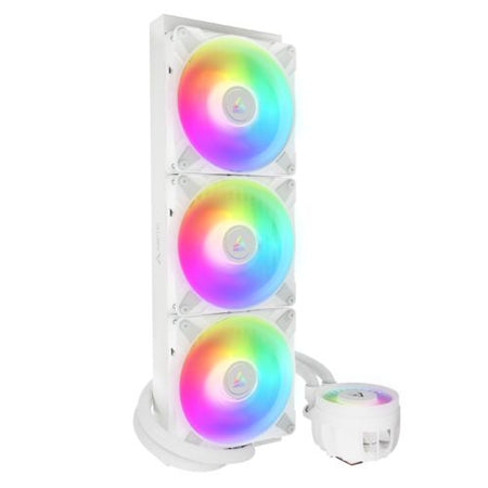 Arctic Liquid Freezer III A-RGB 420mm Liquid CPU Cooler, P14 PWM PST ARGB Fans & ARGB PWM Controlled Pump, White-1