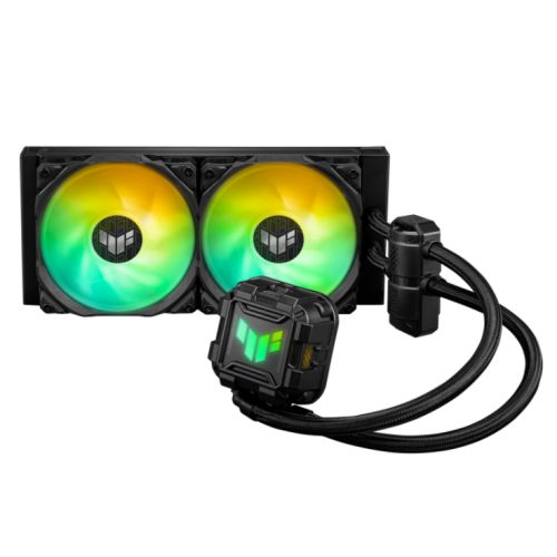Asus TUF Gaming LC II 240 ARGB Liquid CPU Cooler, 240mm Radiator, ARGB Pump Head, 2 x Gen2 ARGB PWM Fans-0